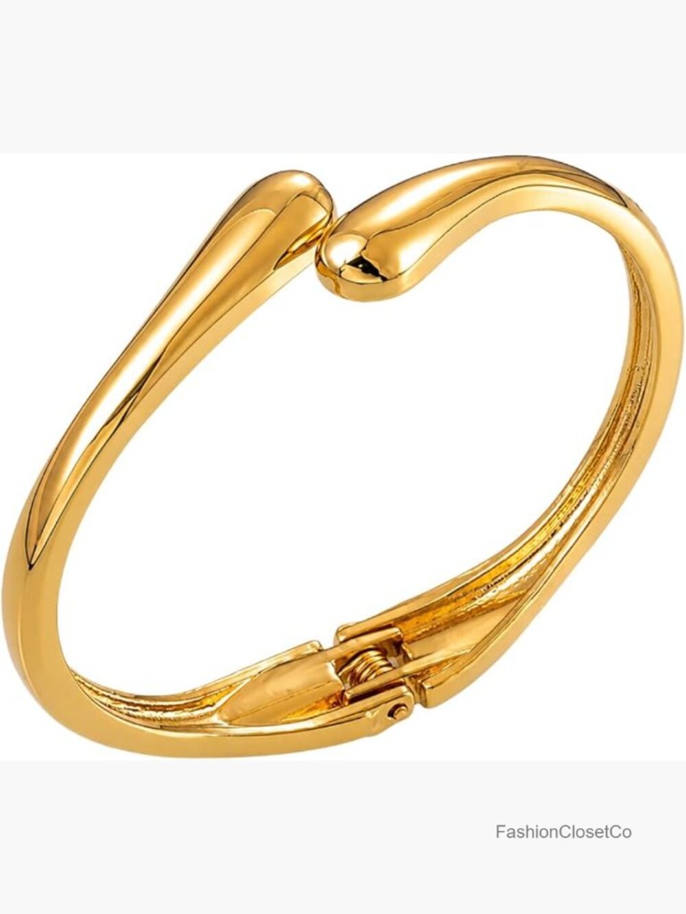 Trendy Chunky Adjustable Fashion Bangle Oval Charm Bracelet